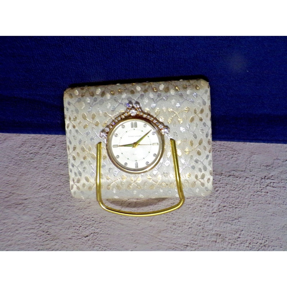 Vintage Phinney Walker Alarm Clock 1940's Wind Up Jewelry Box Really Pretty!